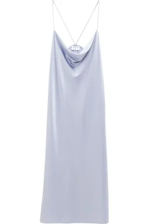 Filippa K Slip dress drapeado de seda