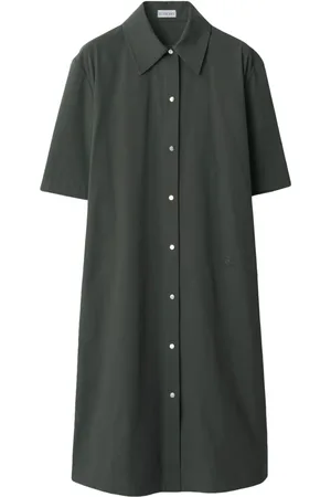 Burberry Vestido con cuello de pico