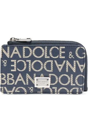 Dolce & Gabbana Tarjetero con logo en jacquard