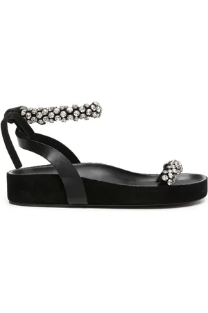 Isabel Marant Sandalias Mellan con apliques de cristal