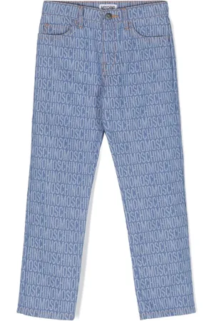 Moschino Vaqueros rectos con monograma en jacquard