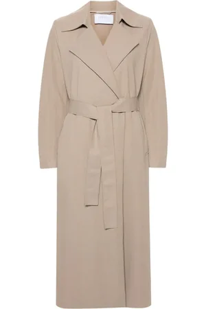 Harris Wharf London Gabardina con solapa de muesca