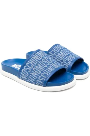 Moschino Chanclas con logo en jacquard