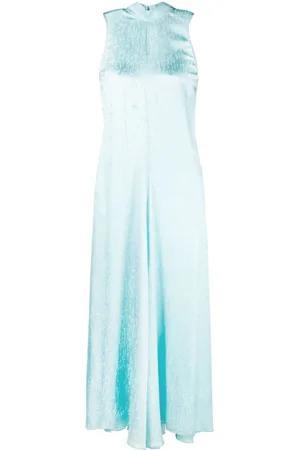FORTE FORTE Vestido midi a cuadros en jacquard