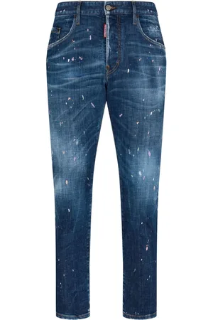 Dsquared2 Vaqueros slim con motivo de salpicadura de pintura