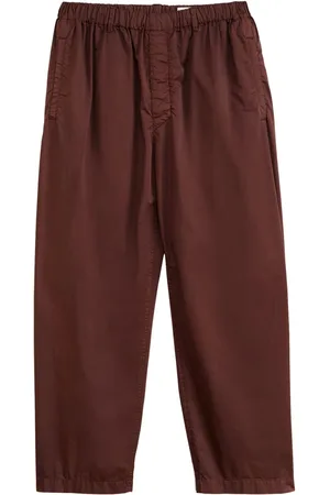 LEMAIRE Pantalones capri con cinturilla elástica