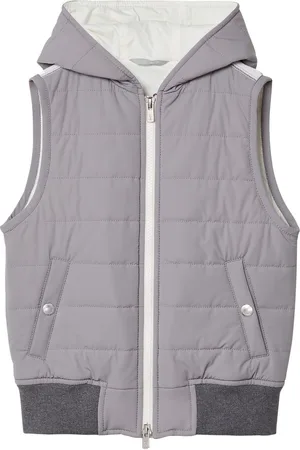 Brunello Cucinelli Chaleco acolchado con cremallera