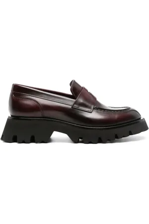 santoni Mocasines Alfie con puntera en contraste