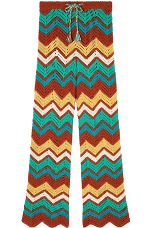 Alanui Pantalones Kaleidoscopic de punto chevron