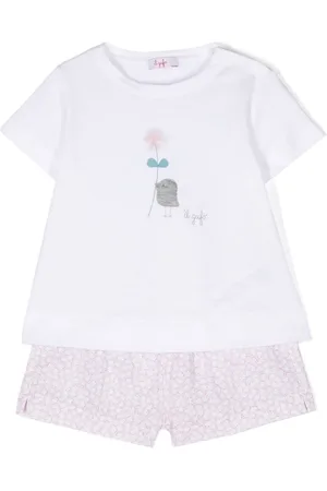 Il gufo Bermudas con estampado floral