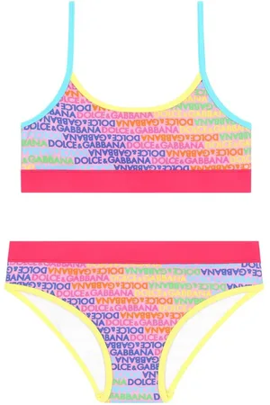 Dolce & Gabbana Set de bikini con logo estampado