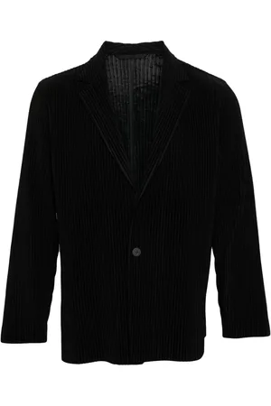 Issey Miyake Blazer con botones con efecto plisado