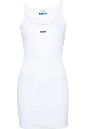 OFF-WHITE Vestido corto con sello del logo