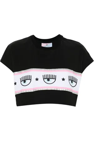 Chiara Ferragni Camiseta corta con estampado Maxi Logomania