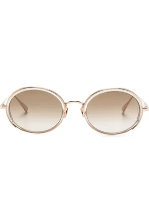 Linda Farrow Gafas de sol Finn con montura oval
