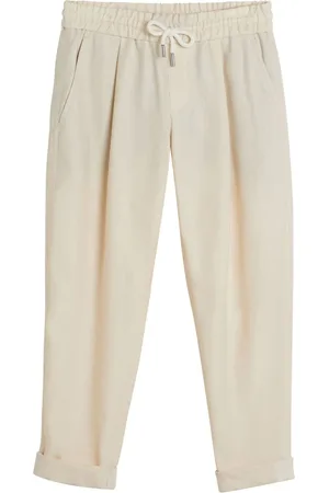 Brunello Cucinelli Pantalones ajustados con cinturilla elástica