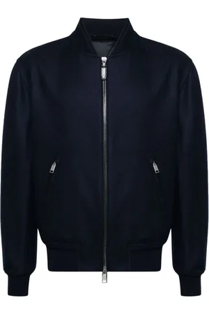 BRIONI Chaqueta bomber con efecto cepillado