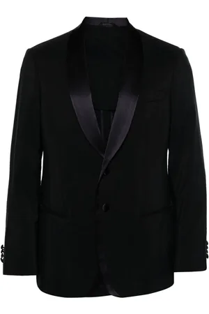 Giorgio Armani Blazer de efecto arrugado con botones