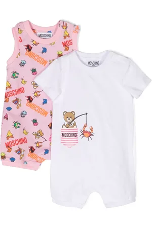 Moschino Pack de dos peleles con estampado Teddy Bear