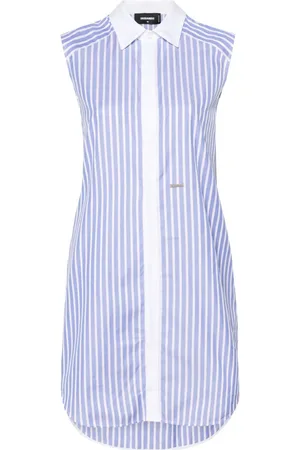 Dsquared2 Vestido camisero a rayas