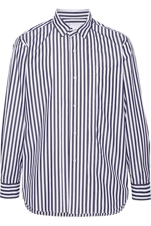 SACAI Camiseta a rayas con pliegues