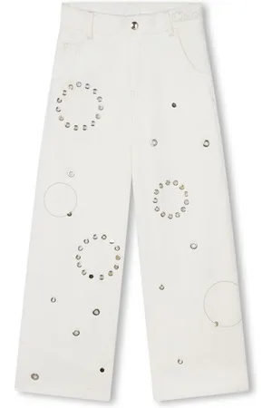 Chloé Pantalones con detalle de ojales