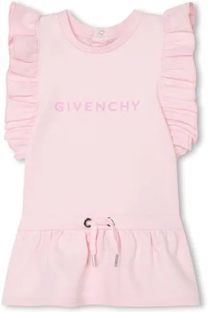 Givenchy Vestido con volantes y logo