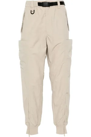 Y-3 Pantalones de chándal con efecto arrugado