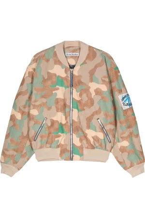 Acne Studios Chaqueta bomber con estampado militar