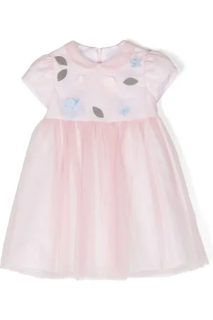 Il gufo Vestido con apliques florales