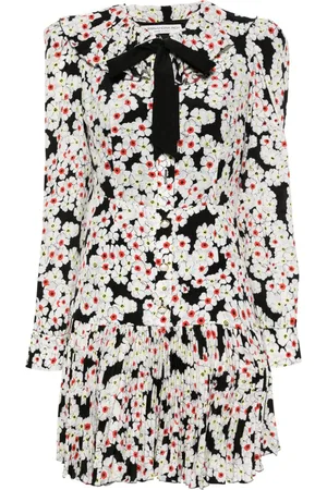 Alessandra Rich Vestido con estampado de margaritas