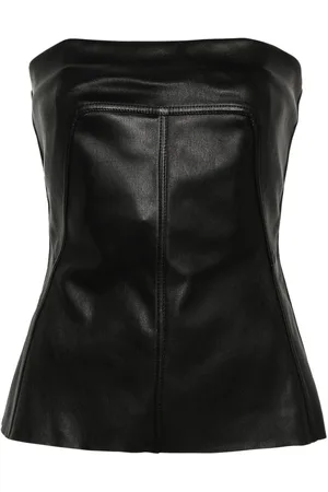 Rick Owens Top tipo bustier de napa
