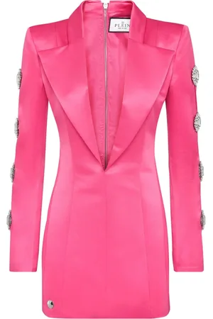 Philipp Plein Vestido corto con detalle de cristales