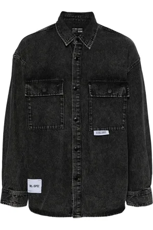 Izzue Camisa vaquera con aplique del logo