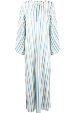 Bambah Vestido tipo caftán a rayas
