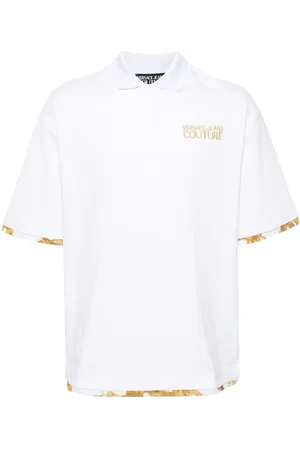 VERSACE Polo con logo bordado