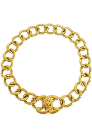 CHANEL Pulsera Interlocking CC con cierre giratorio 1995