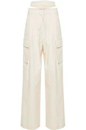ANDREADAMO Pantalones anchos de talle alto
