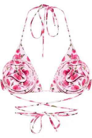 MAGDA BUTRYM Top de bikini con estampado floral