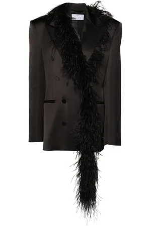 GIUSEPPE DI MORABITO Blazer con ribete de plumas