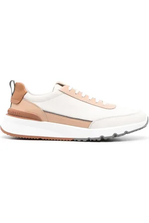 Brunello Cucinelli Zapatillas con logo bordado