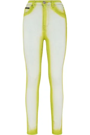 Philipp Plein Jeggins Super Fluo de talle alto