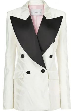 Nina Ricci Blazer oversize con motivo de cebra