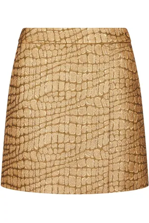 Tom Ford Minifalda con motivo de cocodrilo en jacquard