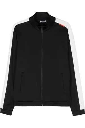 Roberto Cavalli Sudadera con logo en jacquard