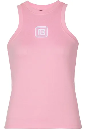 Balmain Top con logo bordado