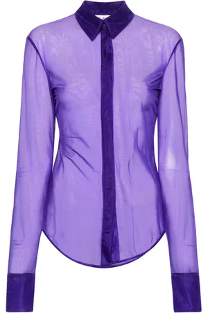 The Attico Camisa Elton semitranslúcida