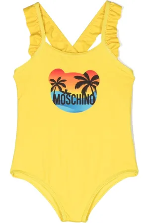 Moschino Bañador Teddy Bear con volantes