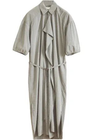 LEMAIRE Vestido camisero midi asimétrico
