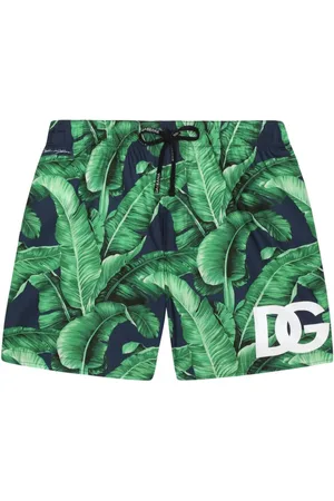 Dolce & Gabbana Bañador con hojas estampadas